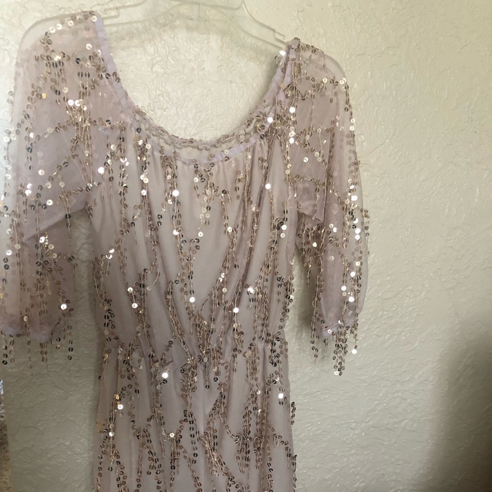 Gold Sequin Dress